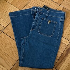 Veronica Beard Carson Ankle Flare High Rise Jean